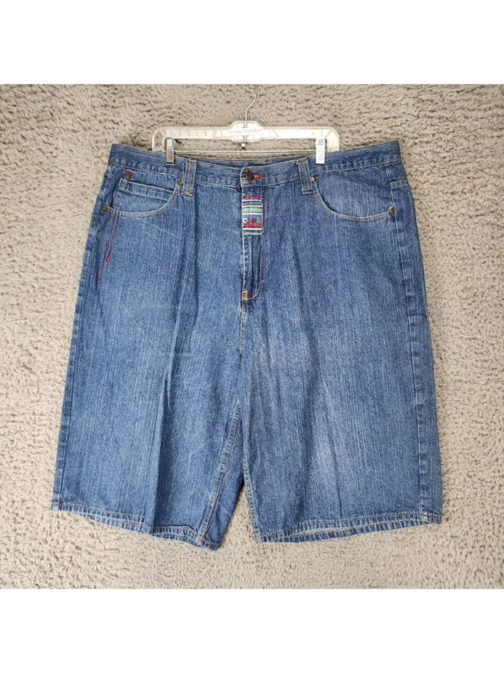 Coogi Shorts Mens 44 Blue Vintage Bagging Denim Jean Jorts *Read*